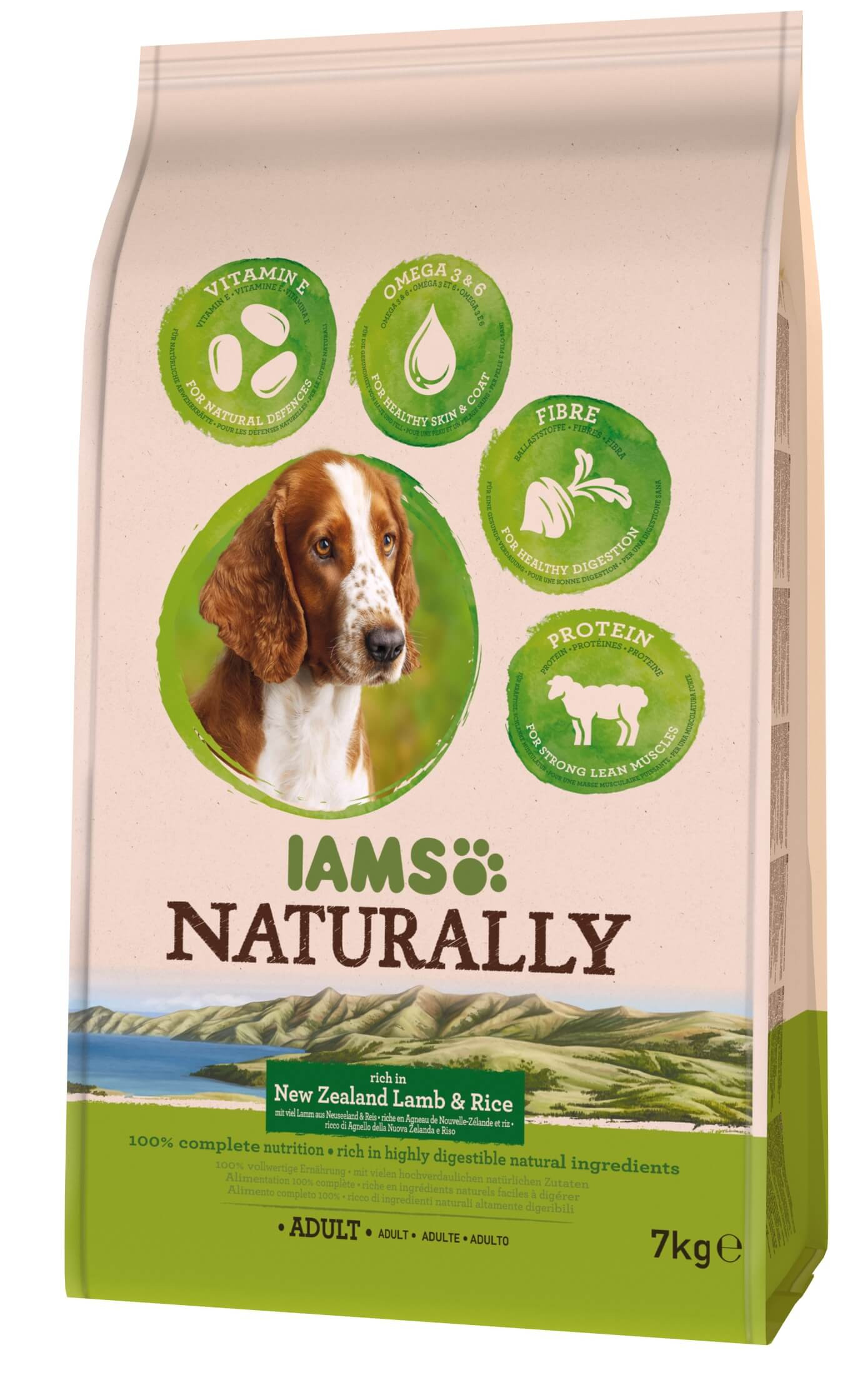 Iams Naturally Adult med lamm & ris hundfoder