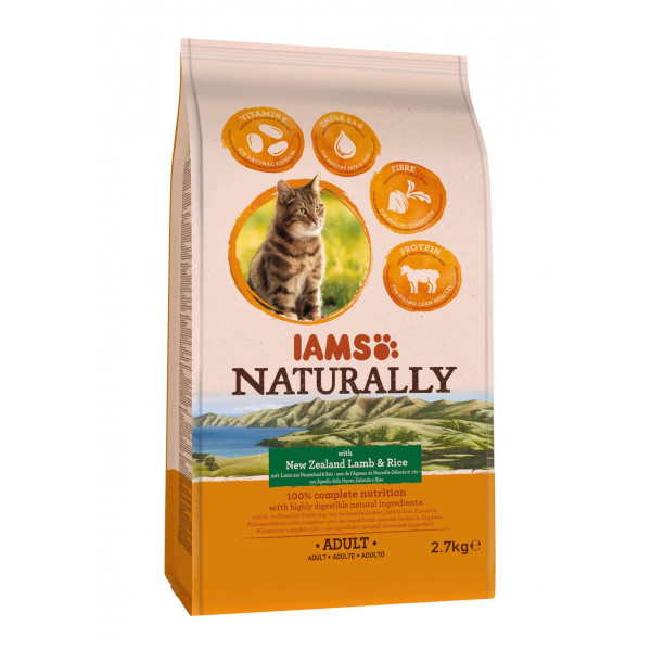 Iams Naturally Adult med lamm & ris kattfoder