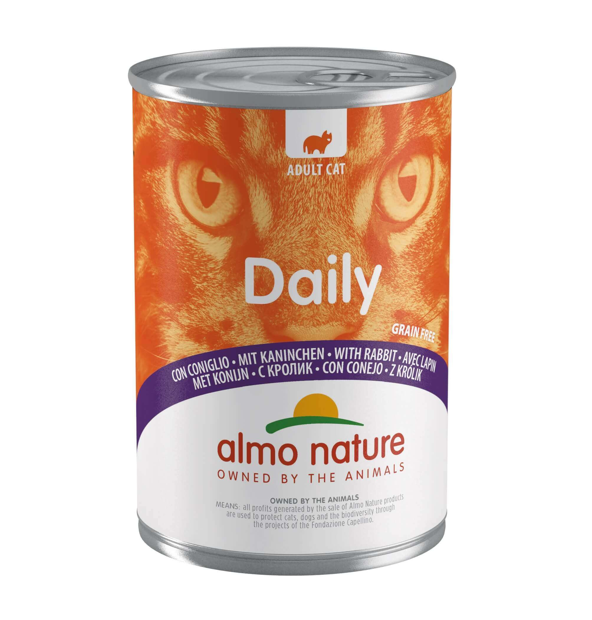 Almo Nature Daily med kanin våtfoder katt (400 g)