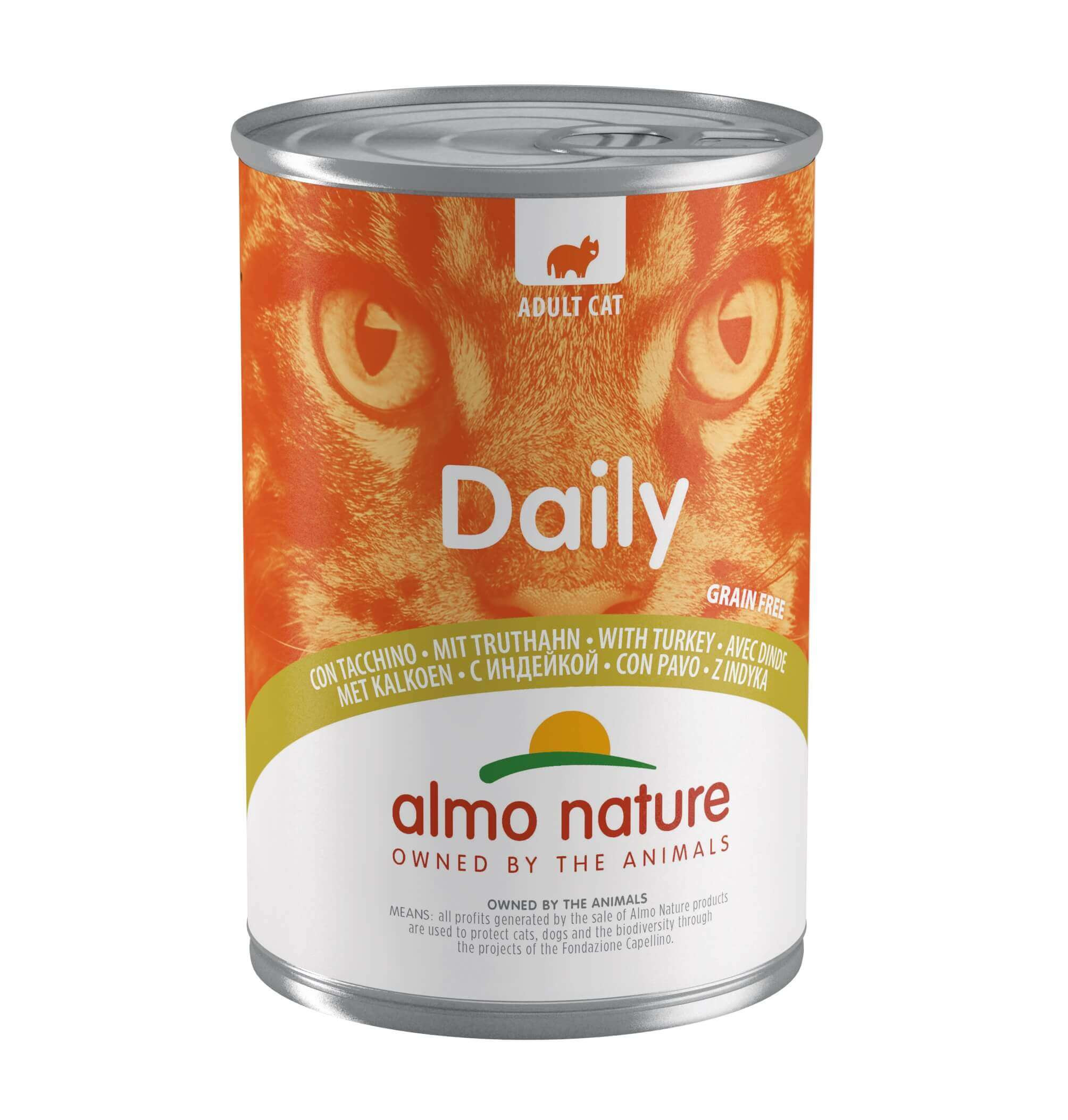 Almo Nature Daily med kalkon våtfoder katt (400 g)