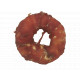 Buffelhuid Donut met eend voor honden