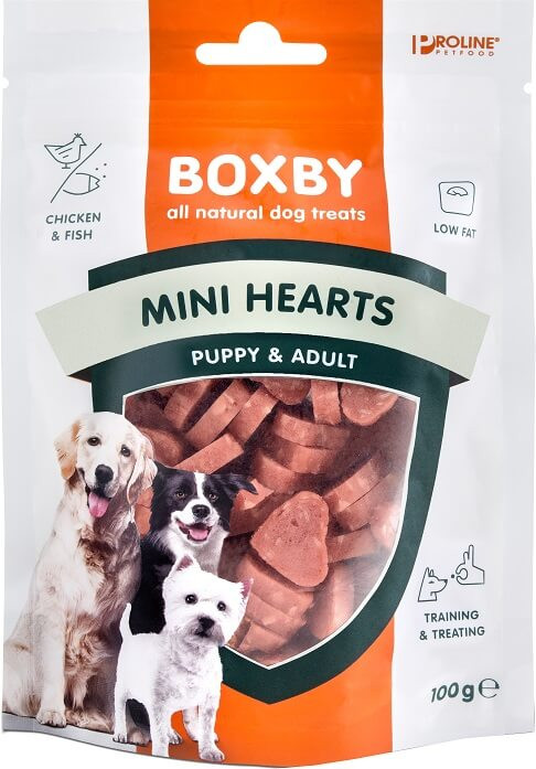 Boxby Mini Hearts hundgodis