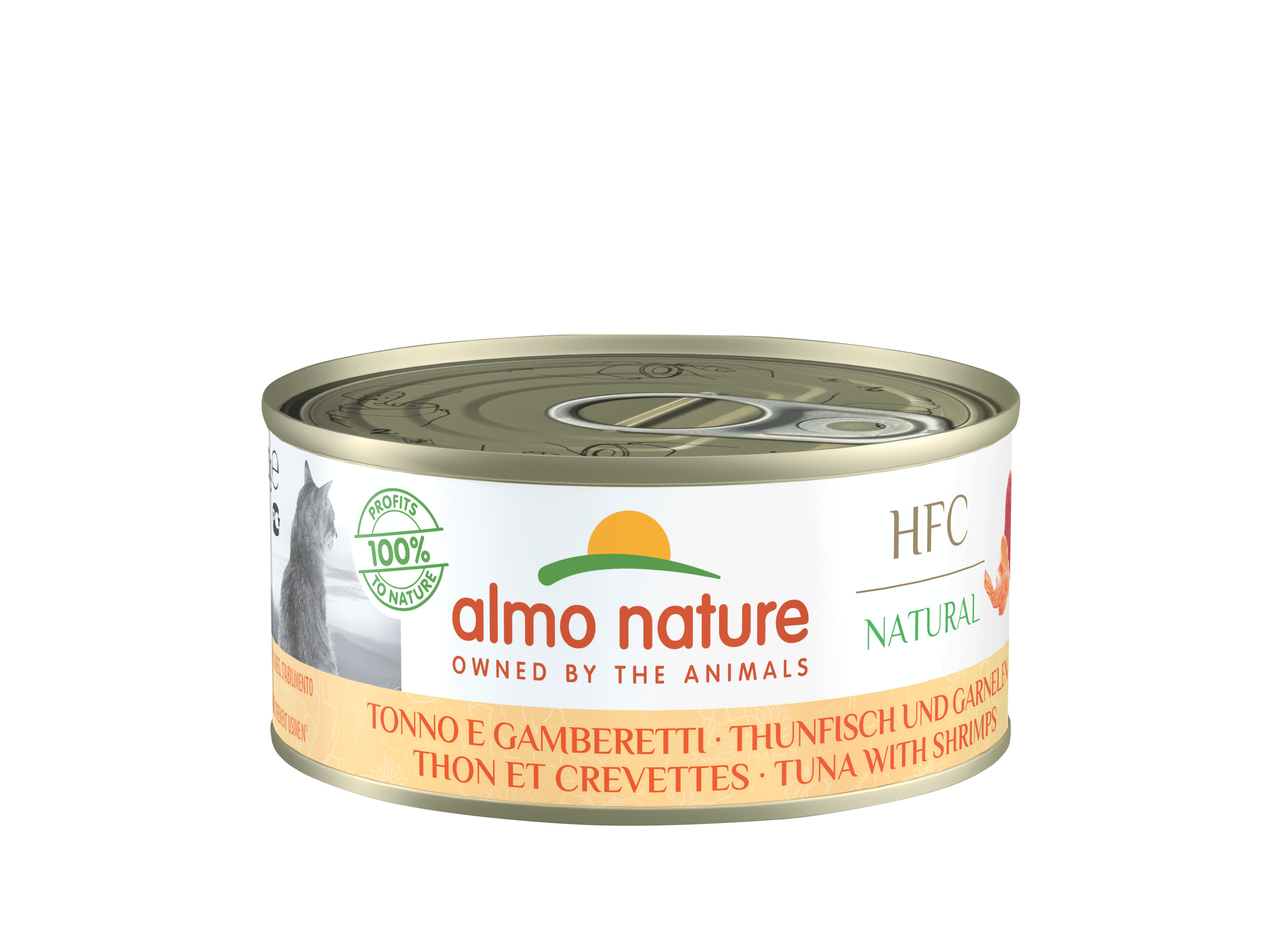 Almo Nature HFC Natural tonfisk med räkor våtfoder katt (150 g)