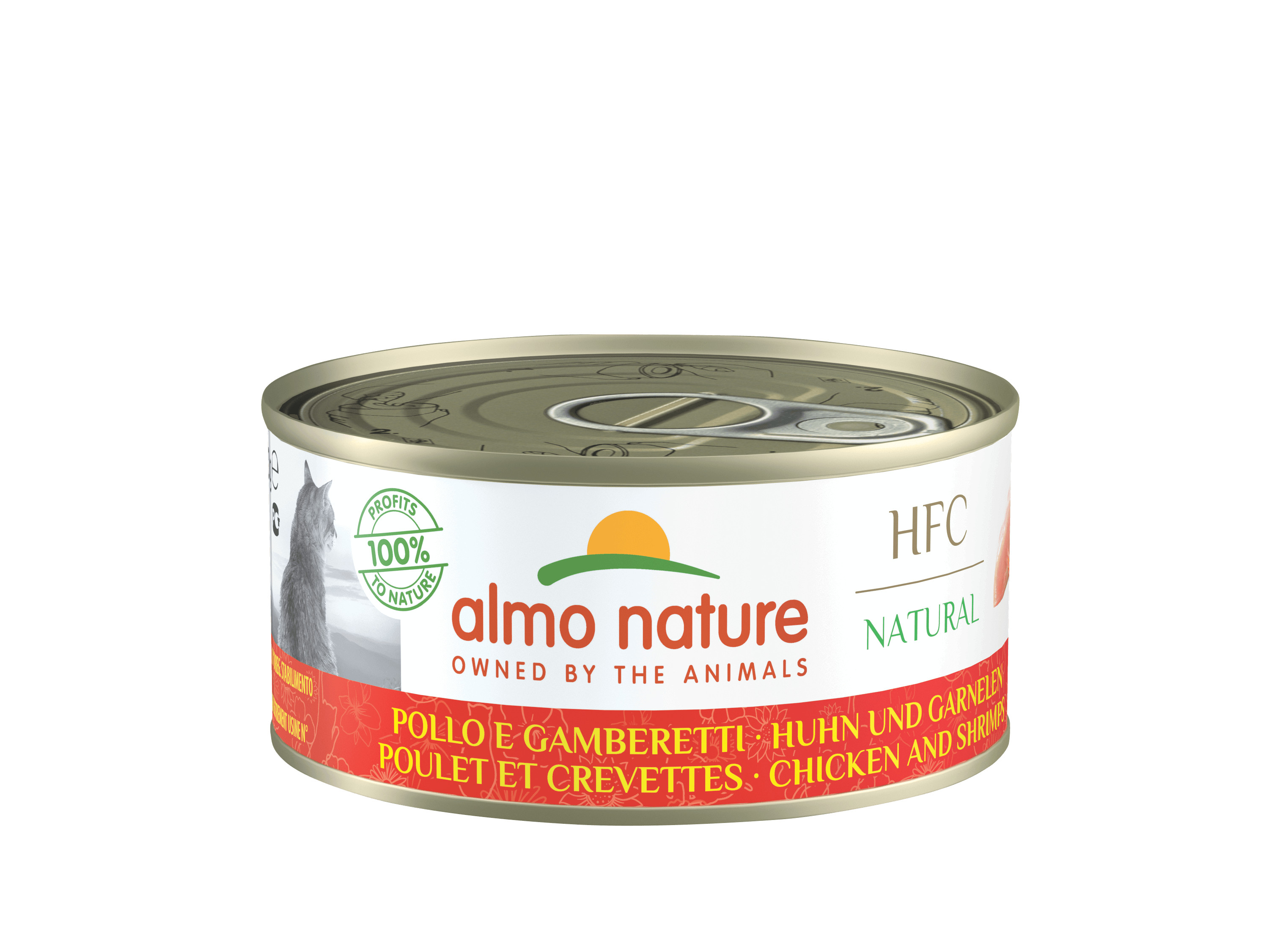 Almo Nature HFC Natural kyckling med räkor våtfoder katt (150 g)