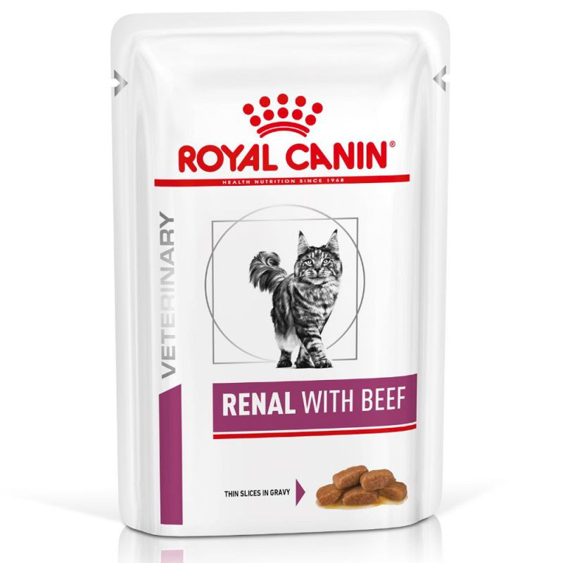 Royal Canin Veterinary Renal med nötkött våtfoder katt