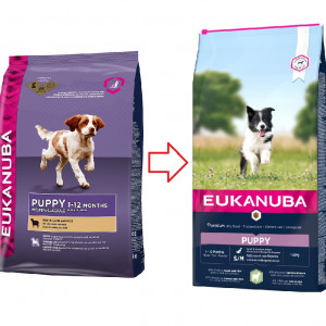 Eukanuba Puppy Small Medium Lam & Rijst hondenvoer