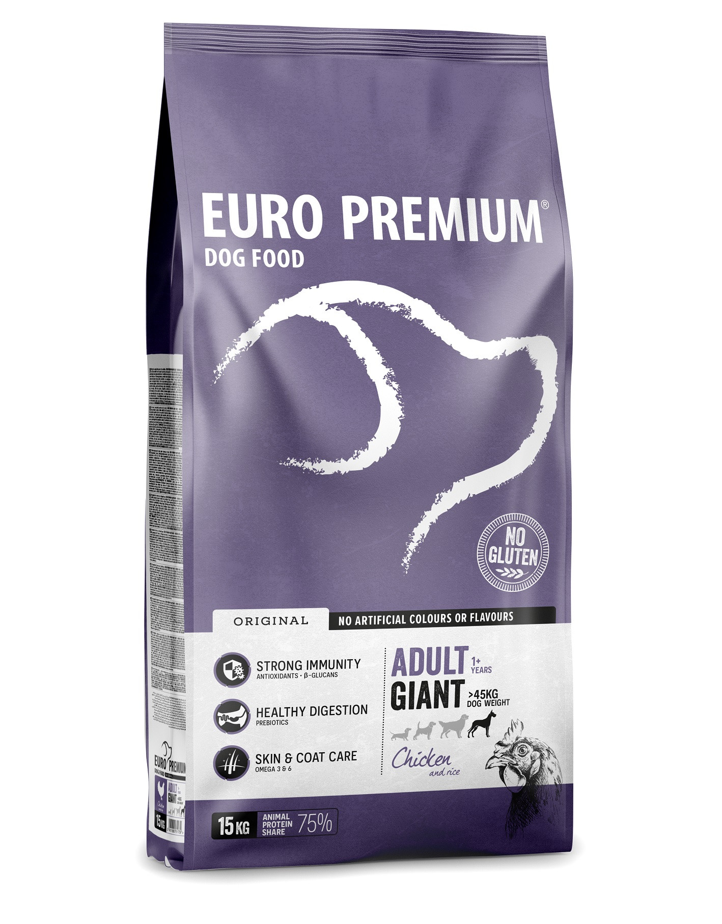 Euro Premium Giant Adult Chicken & Rice hondenvoer