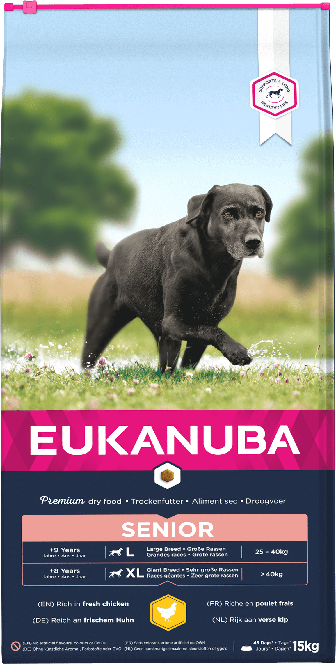 Eukanuba Caring Senior Small Large kip hondenvoer
