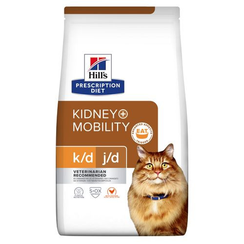 Hill's Prescription K/D+Mobility Kidney+Joint Care kattenvoer