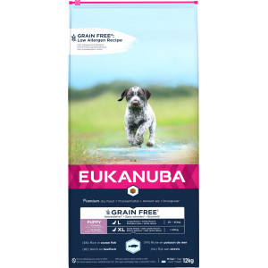 Eukanuba Puppy & Junior L/XL graanvrij zeevis hondenvoer