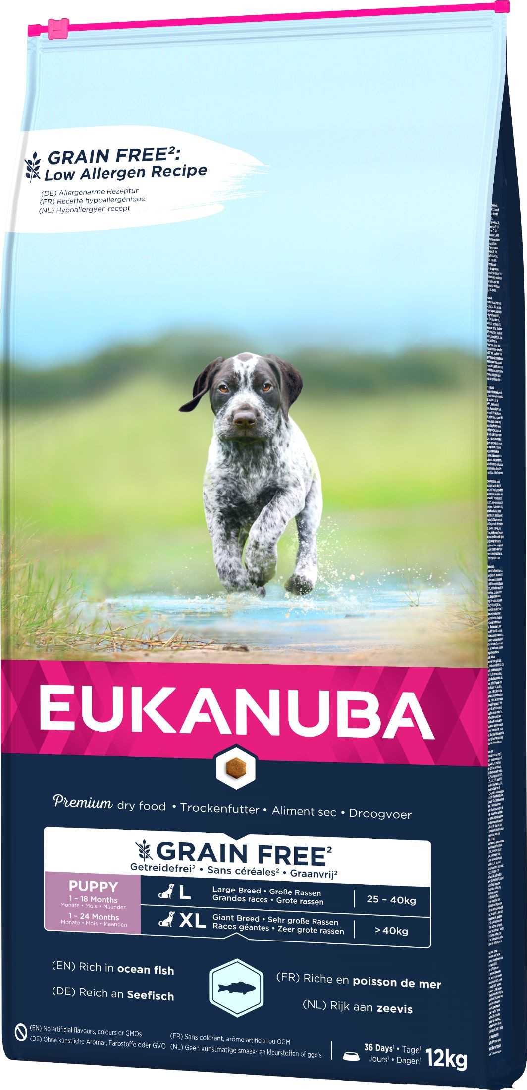 Eukanuba Puppy & Junior L/XL graanvrij zeevis hondenvoer