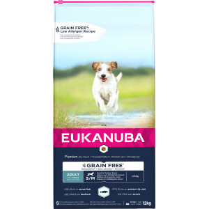 Eukanuba Adult S/M graanvrij zeevis hondenvoer