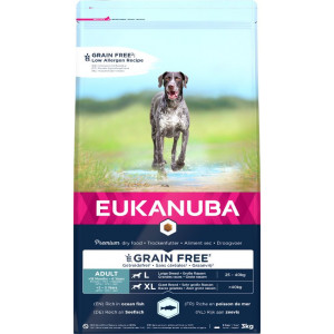 Eukanuba Adult L/XL graanvrij zeevis hondenvoer