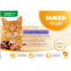 Iams Delights Adult Land Collection in gravy natvoer kat (12x85 g)