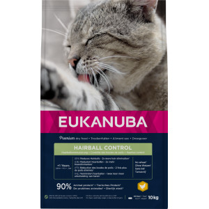 Eukanuba Adult Hairball Control kattfoder med kyckling
