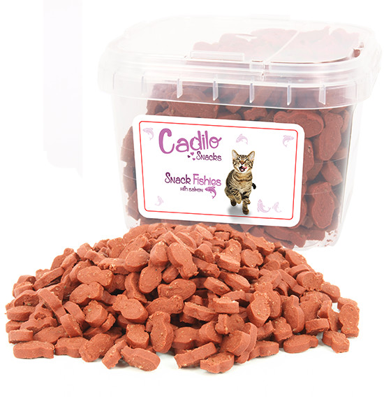 Cadilo Cat Snacks Visjes met zalm kattensnoepjes 140 gram