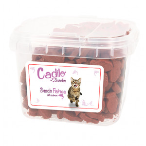 Cadilo Cat Snacks Visjes met zalm kattensnoepjes 140 gram