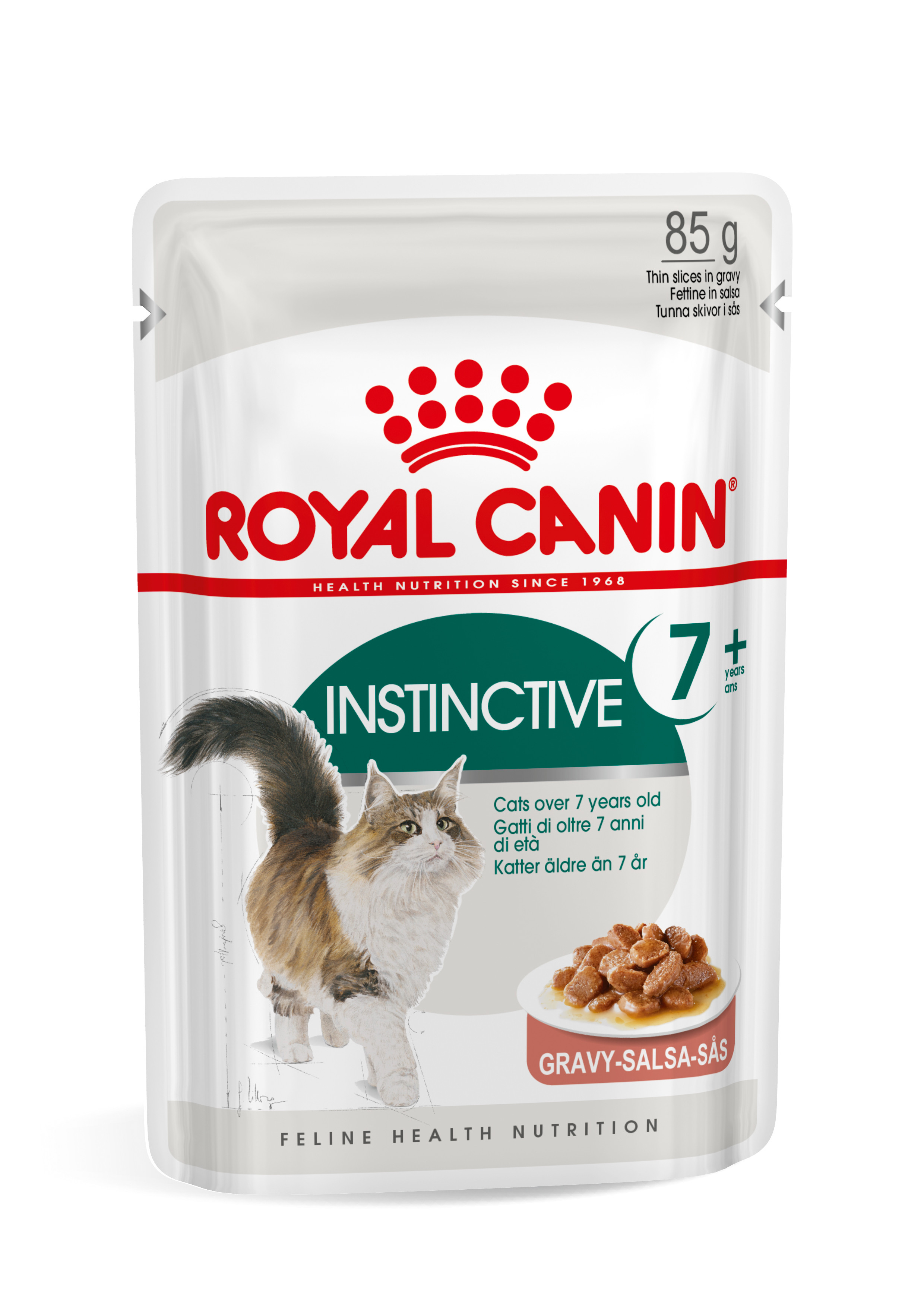 Royal Canin Instinctive 7+ kattfoder i sås (85 g)