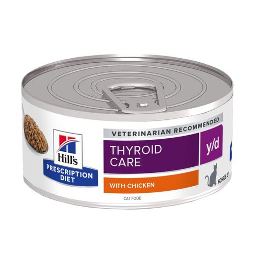 Hill's Prescription Y/D Thyroid kattenvoer blik 156 gr