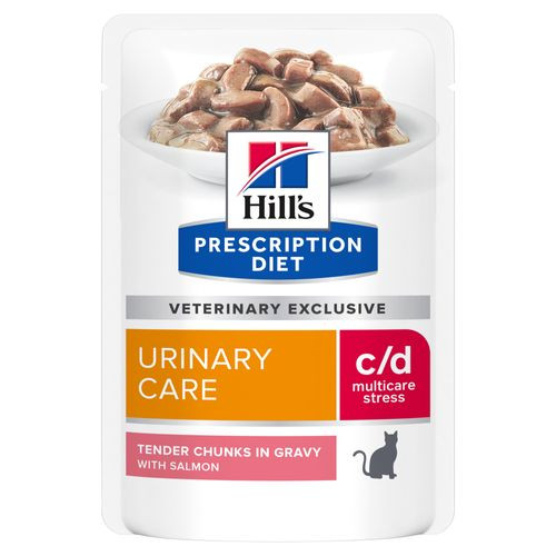 Hill's Prescription Diet C/D Urinary Care Stress kattenvoer zalm