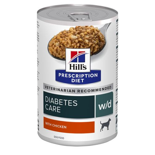 Hill's Prescription Diet W/D Diabetes Care våtfoder hund med kyckling (burk)
