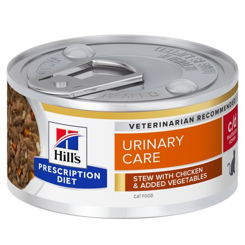 Hill’s Prescription Diet C/D Urinary Stress Stoofpotje 82 g blik kattenvoer