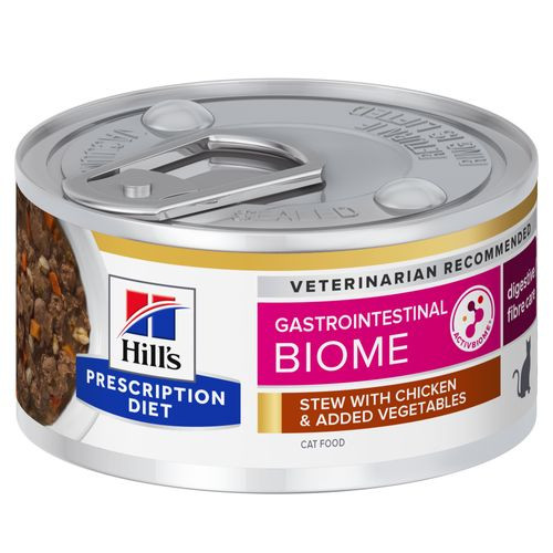 Hill's Gastrointestinal Biome Stoofpotje Kip & Groenten 82g blik kattenvoer