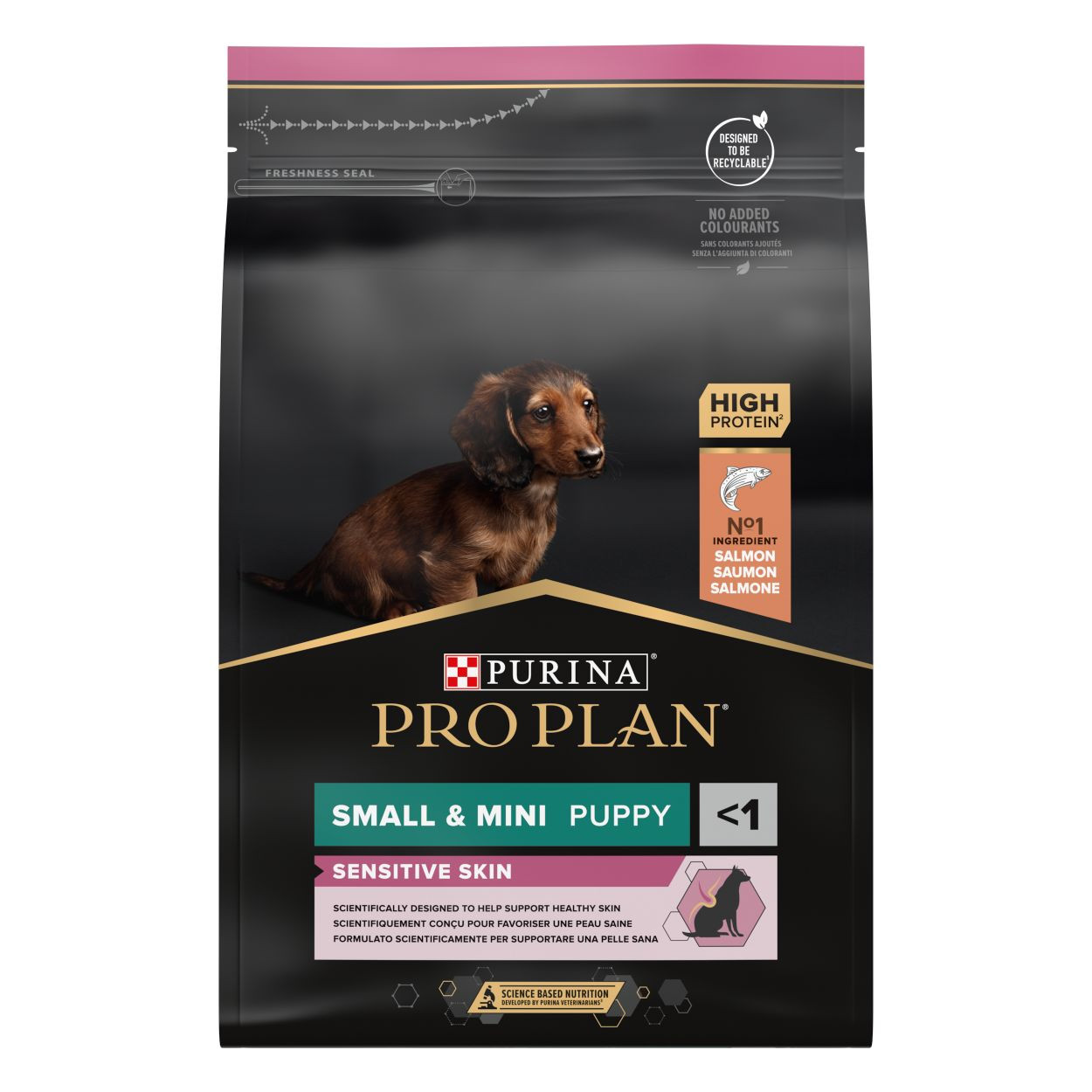 Pro Plan Small & Mini Puppy Sensitive Skin met Optiderma hondenvoer