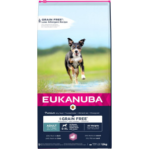 Eukanuba Adult met eend graanvrij hondenvoer