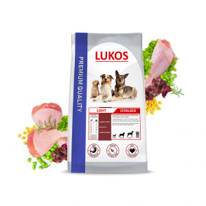 Lukos Light Sterilised - premium hundfoder