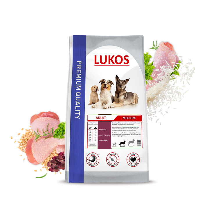 Lukos Adult Medium - premium hundfoder