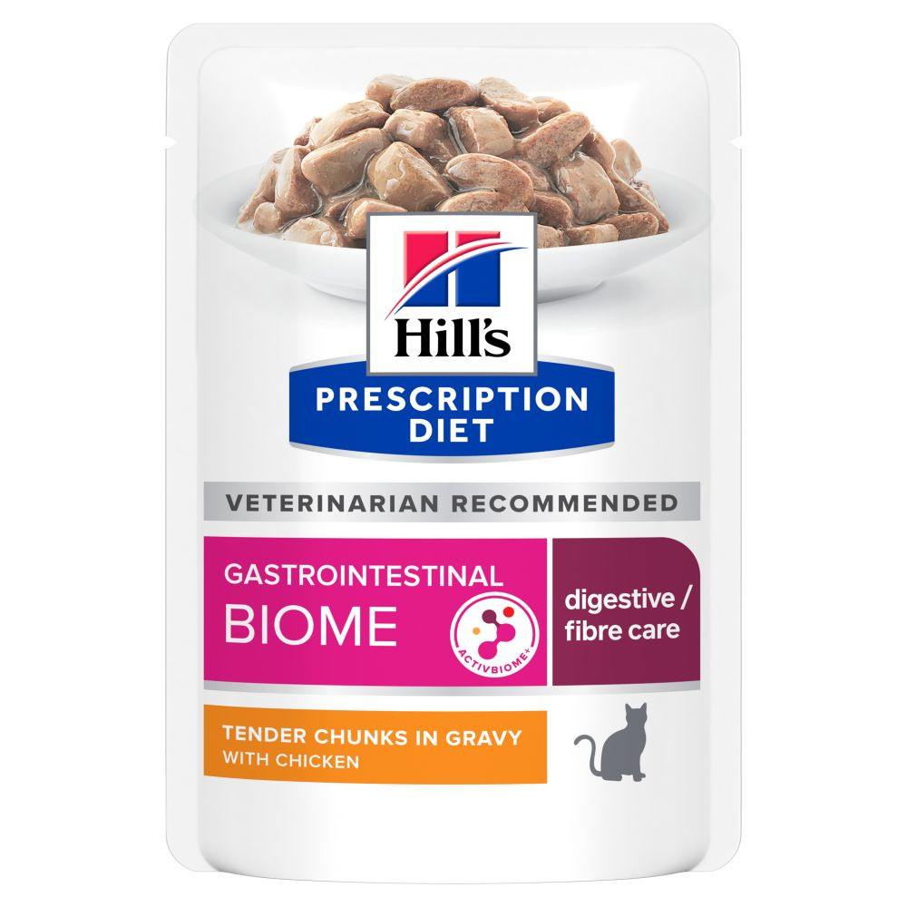 Hill's Prescription Diet Gastrointestinal Biome våtfoder katt med kyckling (måltidspåse)