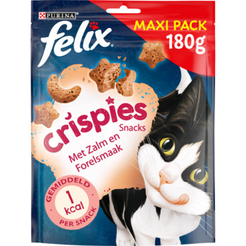 Felix Crispies med lax- och öringsmak kattgodis