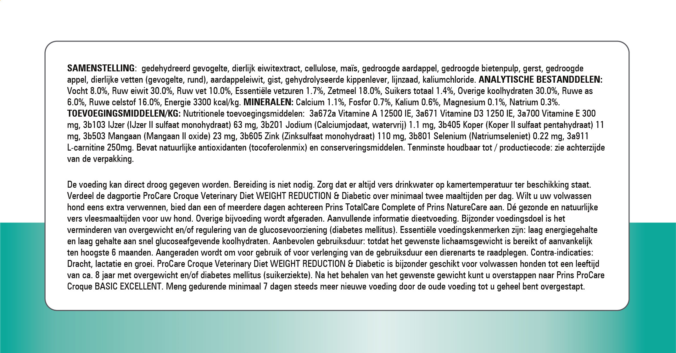 Prins ProCare Croque Diet Weight Reduction & Diabetic hundfoder