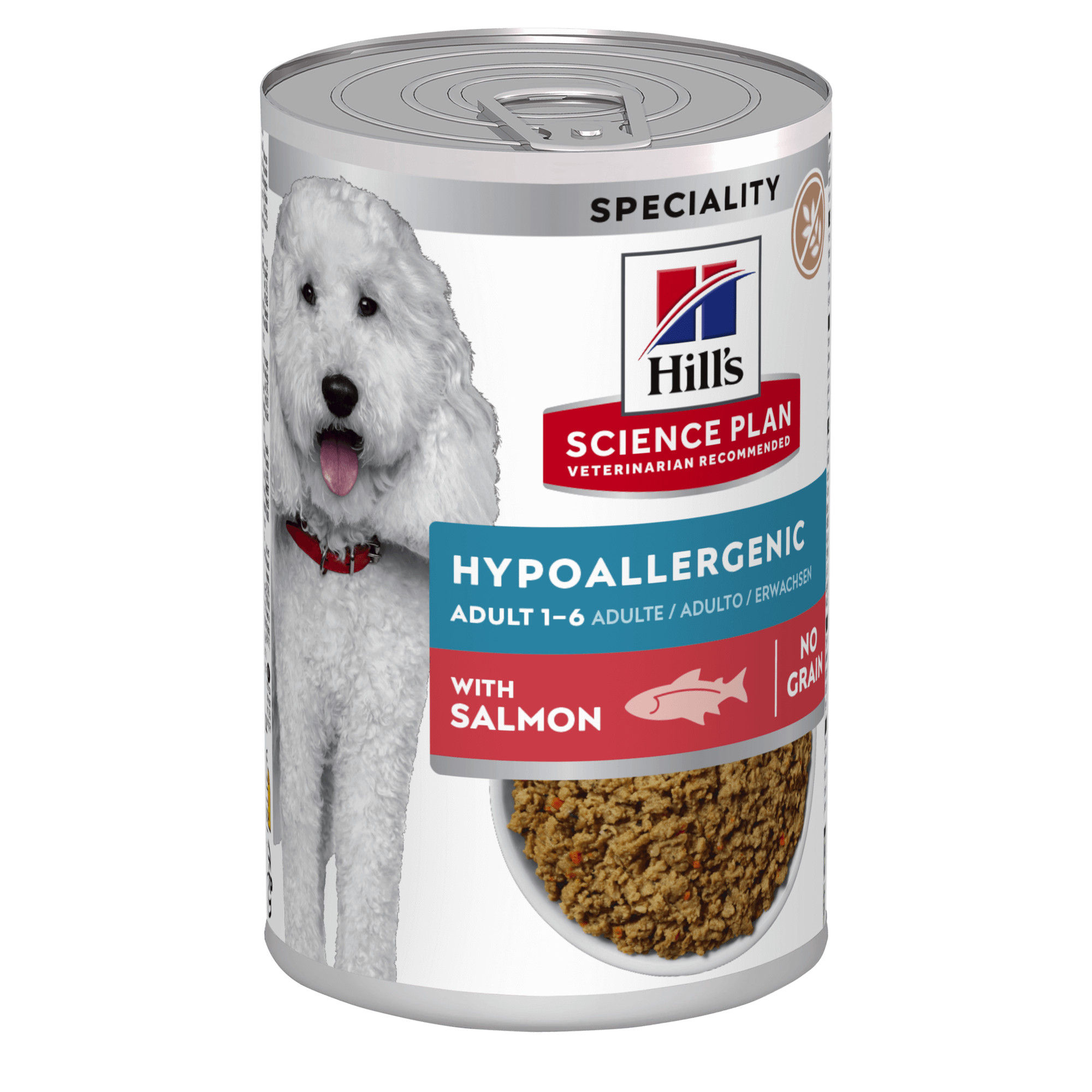 Hill's Adult Hypoallergenic våtfoder hund med lax (burk)