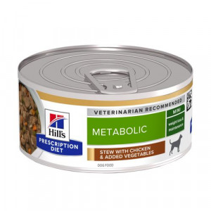 Hill's Prescription Diet Metabolic Weight Management gryta hundfoder med kyckling & grönsaker (burk)