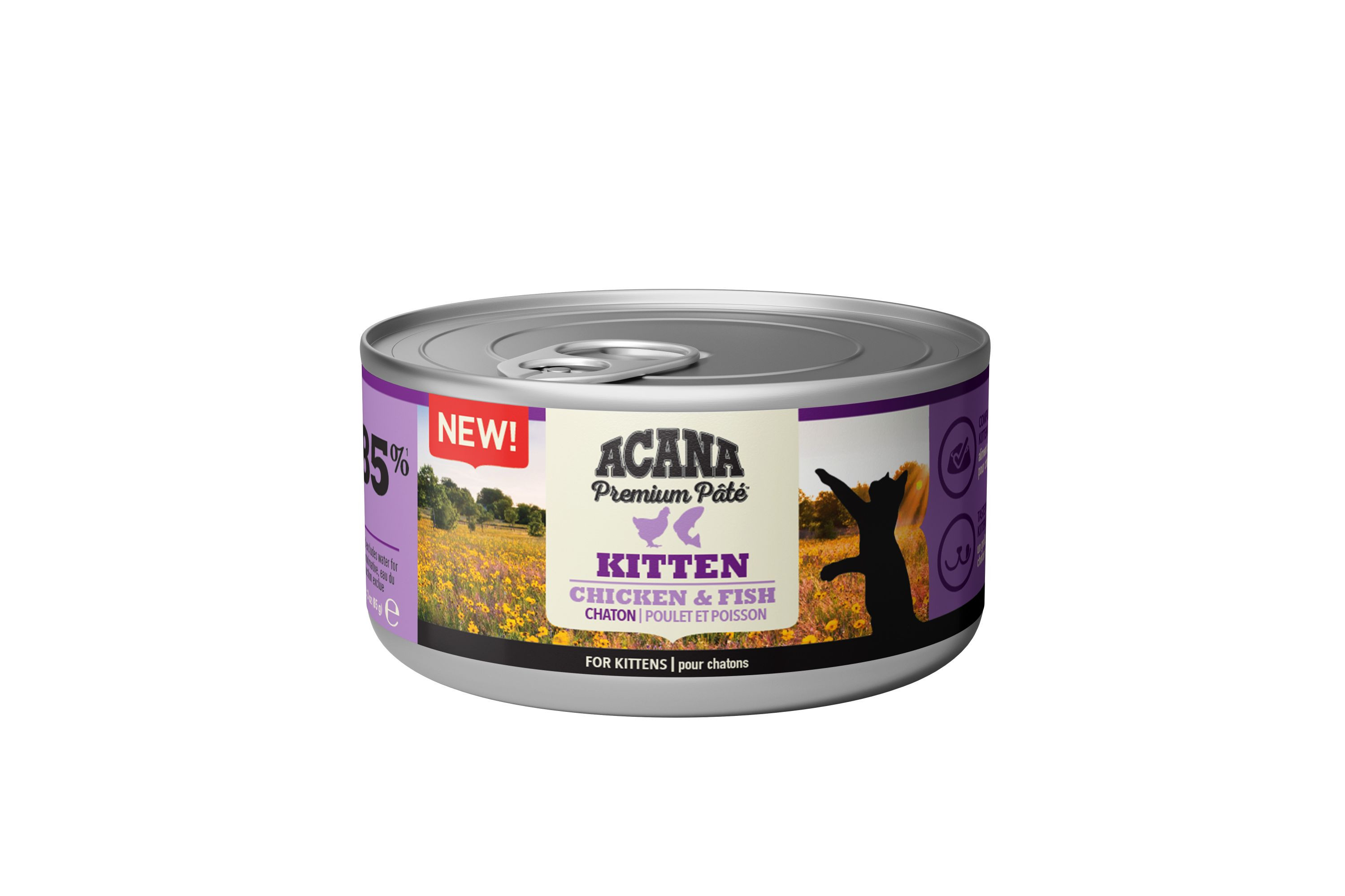 Acana Kitten Premium Paté kyckling & fisk våtfoder katt (85 g)