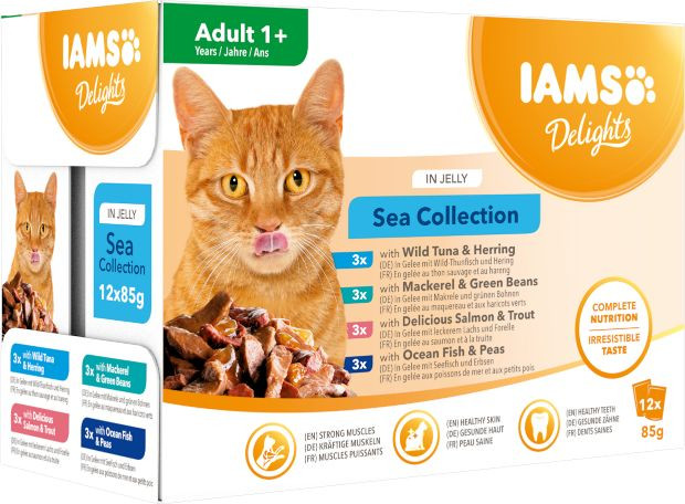 Iams Delights Adult Sea Collection våtfoder i jelly