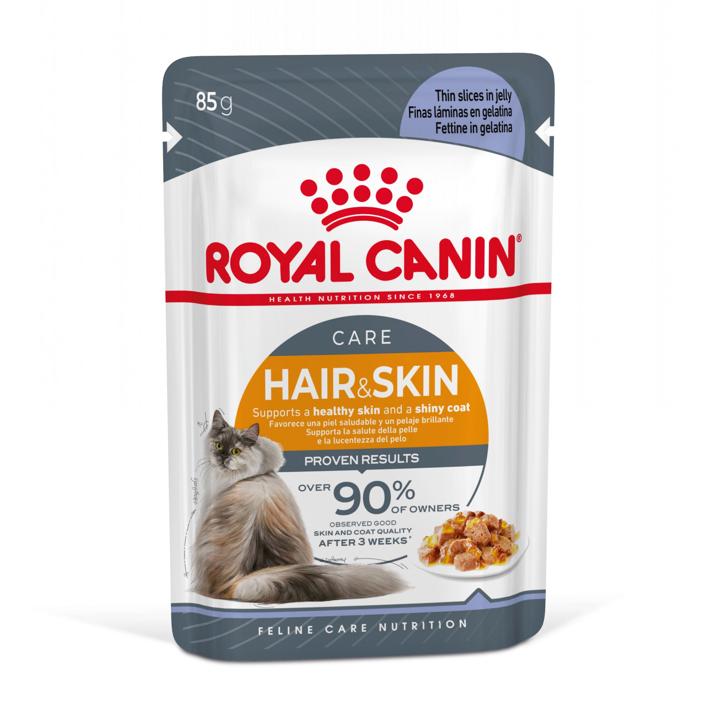 Royal Canin Hair & Skin Care i gelé våtfoder katt (12x85 g)