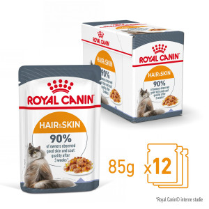 Royal Canin Hair & Skin Care i gelé våtfoder katt (12x85 g)