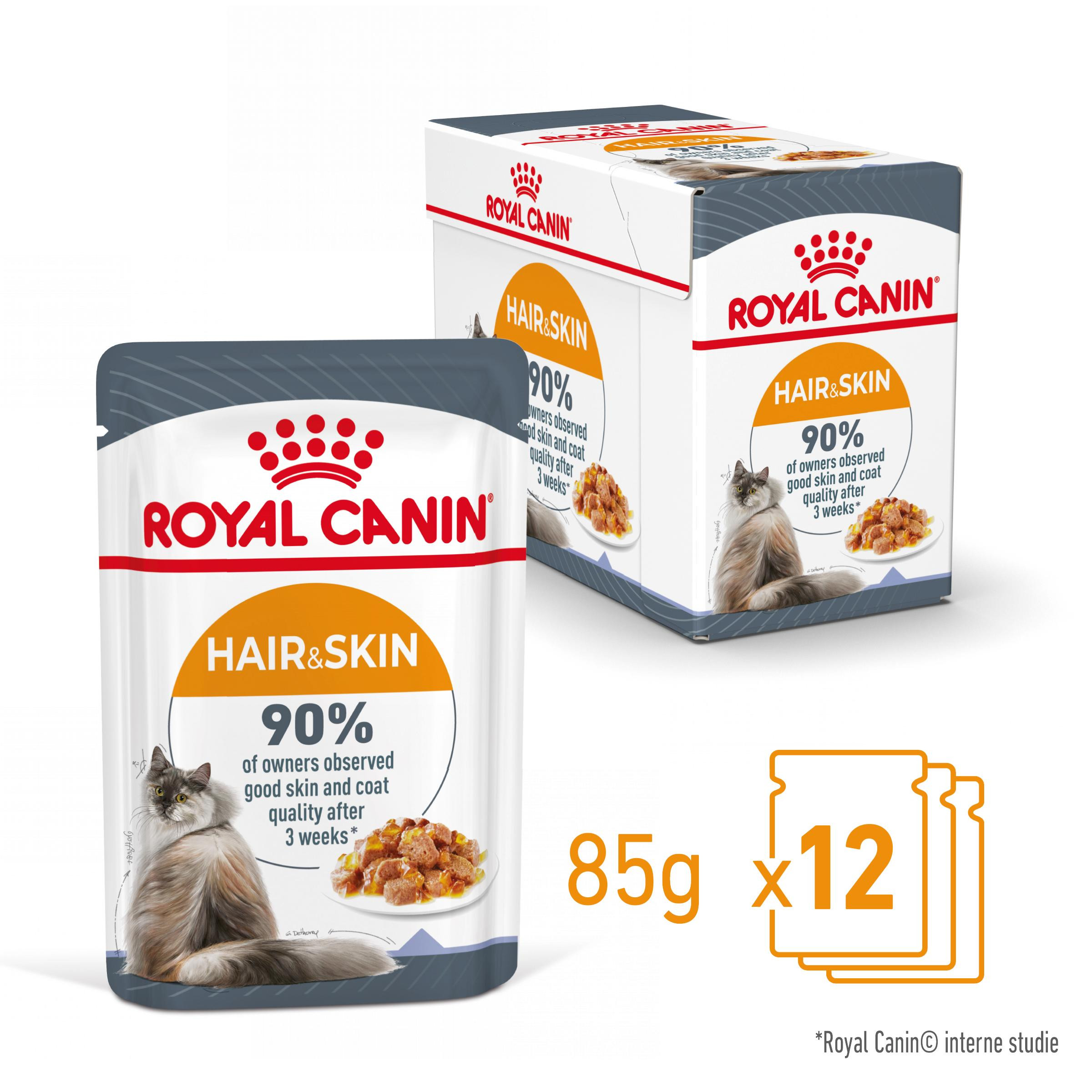 Royal Canin Hair & Skin Care i gelé våtfoder katt (12x85 g)