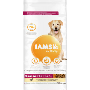 Iams for Vitality Senior Large Kip hondenvoer
