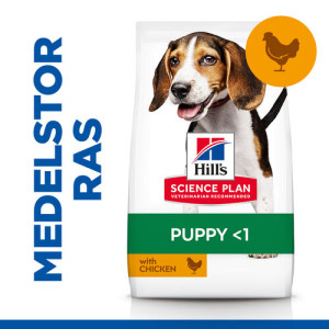 Hill's Puppy Medium hundfoder med kyckling