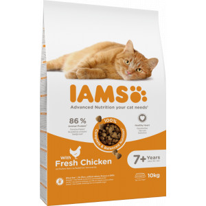 Iams For Vitality Senior met verse Kip kattenvoer