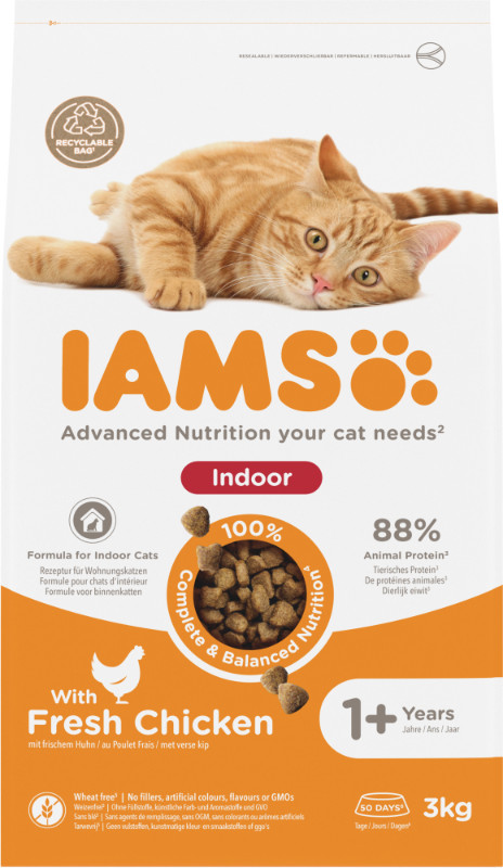 Iams For Vitality Adult Indoor Kattenvoer