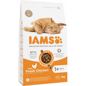 Iams For Vitality Adult met Verse Kip Kattenvoer