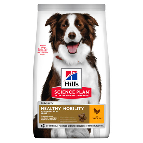 Hill's Adult Healthy Mobility Medium hundfoder med kyckling