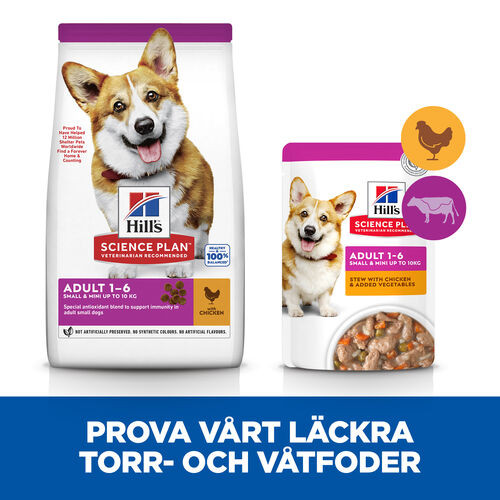 Hill's Adult Small & Mini hundfoder med kyckling