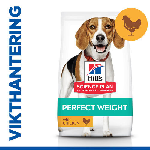 Hill's Adult Perfect Weight Medium hundfoder med kyckling