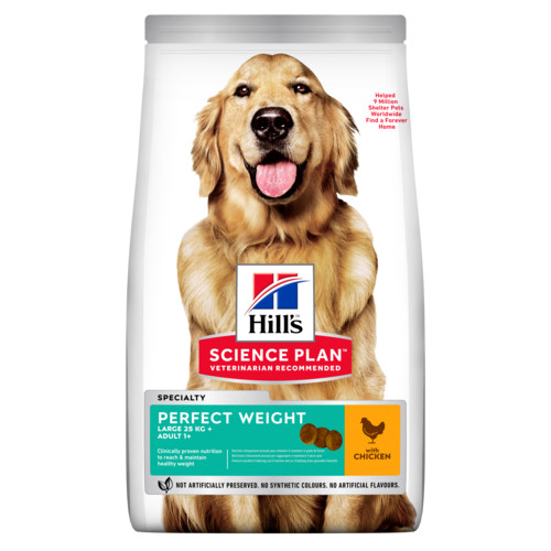 Hill's Adult Perfect Weight Large Breed hundfoder med kyckling